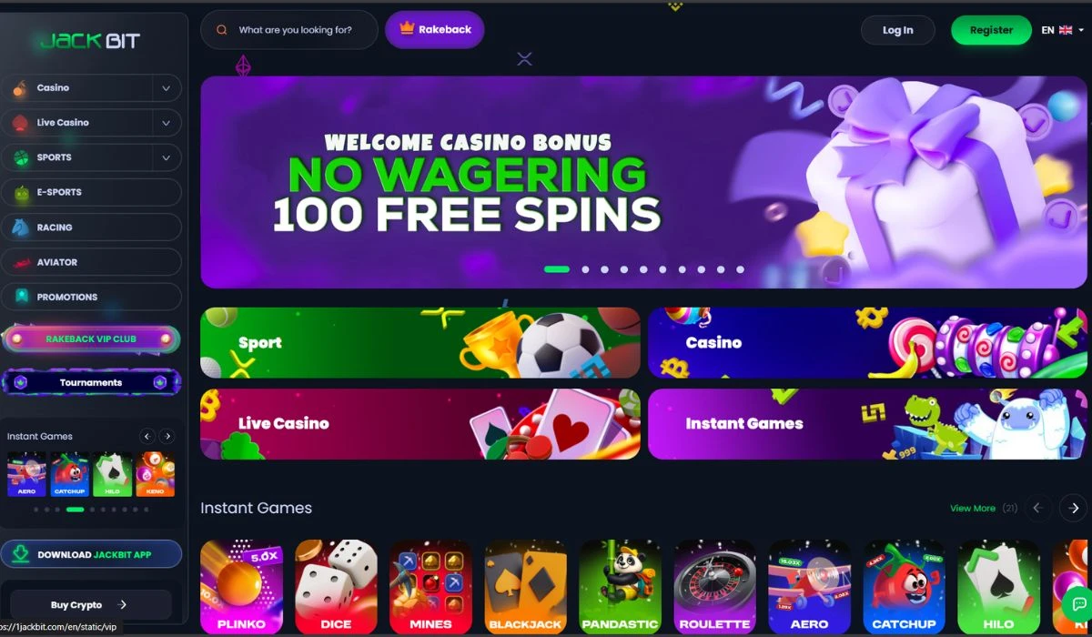 Jackbit Welcome Page